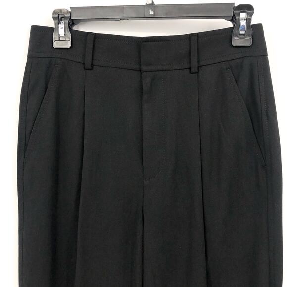 EVERLANE Women's Way High Draped Tapered Pants Size 12 Black Tencel NWT - Picture 6 of 9